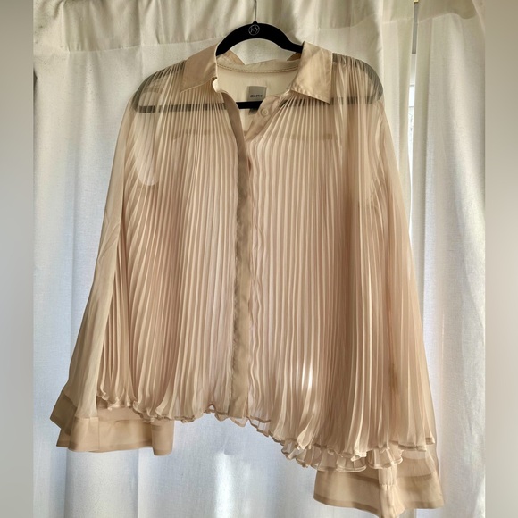 Anthropologie Cream Blouse - Picture 4 of 7